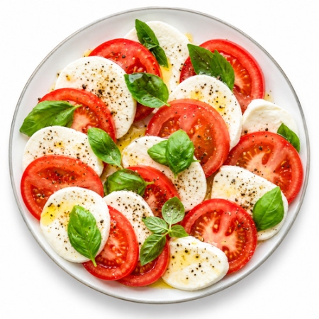FRESH MOZZARELLA AND TOMATOS