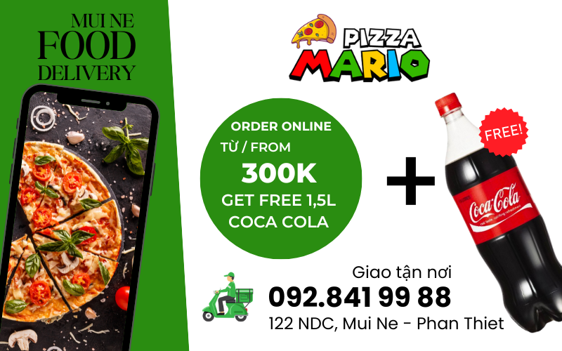 Order online and get free coca cola. Order from 300K.